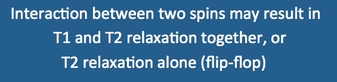 T1 and T2 relaxation, spin-spin