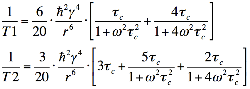 Solomon-Bloembergen-Morgan equations