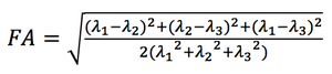 Fractional anisotropy equation