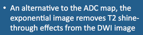 exponential ADC MR image