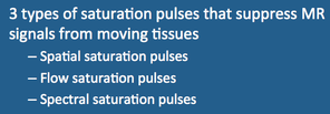 saturation pulses